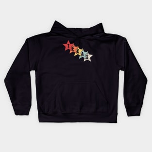 Retro 70s Texas Stars Kids Hoodie